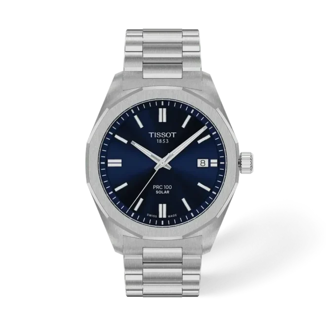 Reloj Tissot PRC 100 Solar 39 mm azul - T1514221104100