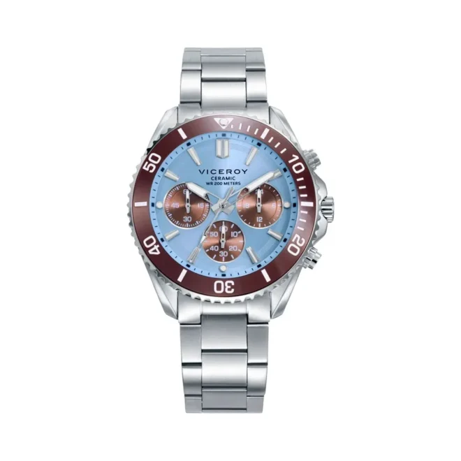 Reloj Viceroy cronógrafo acero cerámica azul - 41179-37