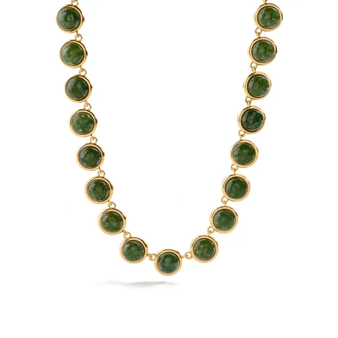 Collar corto Agatha Batignolles cuarzo verde - 02680490-658-TU