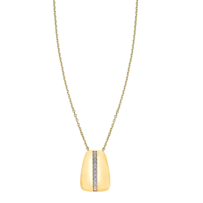 Colgante Pedro Durán Privée plata dorada brillo y pavé - 00514217