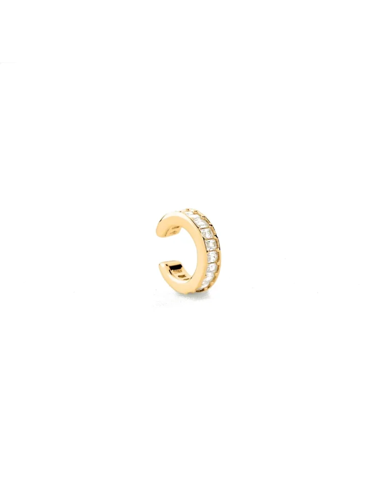 Ear cuff Agatha Lucky circonitas baguette cristal dorado - 02380828-137-TU