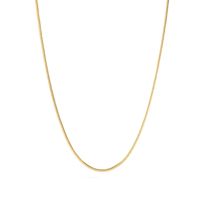 Collar Agatha Lucky cadena forzada dorado 50 cm - 02680983-157-TU