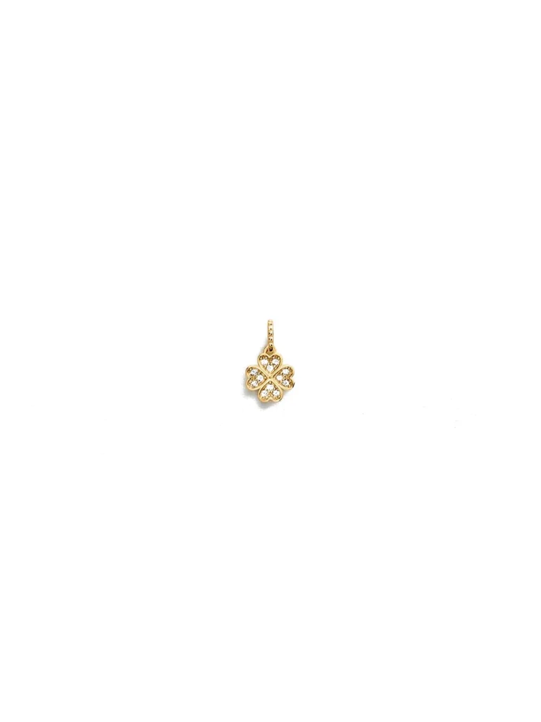 Colgante Agatha Lucky trébol de circonitas dorado - 02880158-137-TU