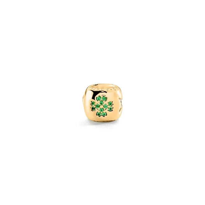Colgante Agatha Lucky donut símbolos de la suerte multicolor dorado - 02880398-256-TU