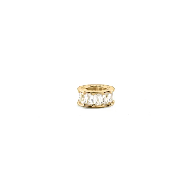 Colgante Agatha Lucky donut circonitas baguette cristal dorado - 02880400-137-TU