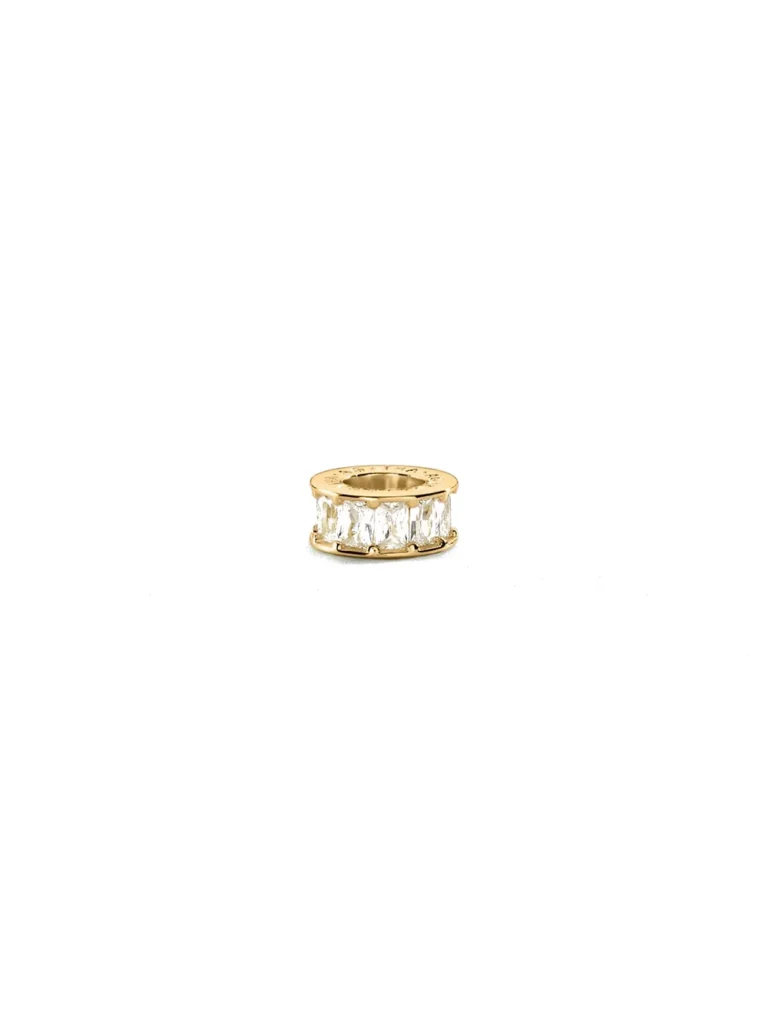 Colgante Agatha Lucky donut circonitas baguette cristal dorado - 02880400-137-TU