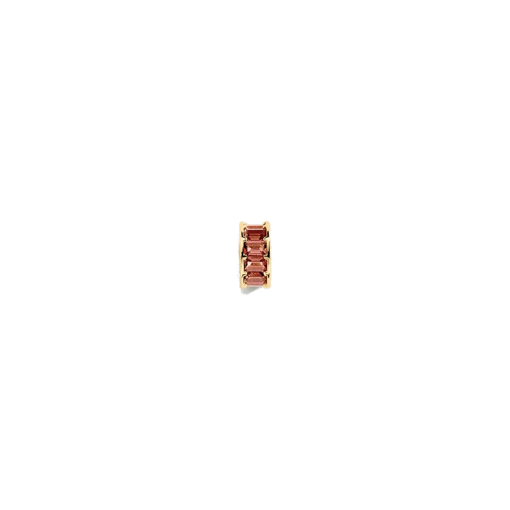 Colgante Agatha Lucky donut circonitas baguette burdeos dorado - 02880400-473-TU - Imagen 2