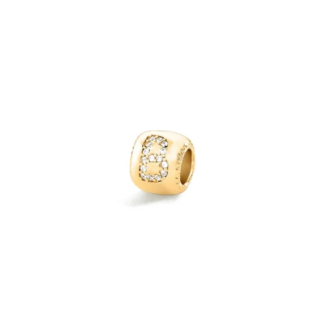 Colgante Agatha Lucky inicial B dorado - 02880406-137-TU