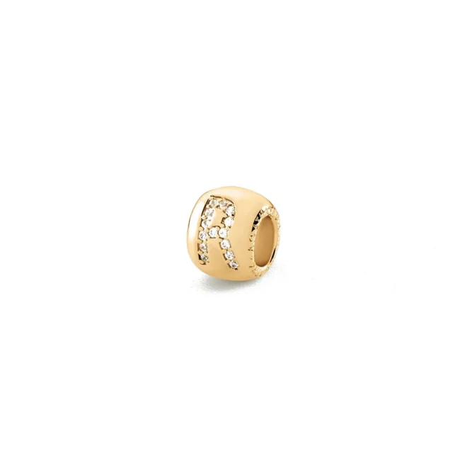Colgante Agatha Lucky inicial R dorado - 02880422-137-TU