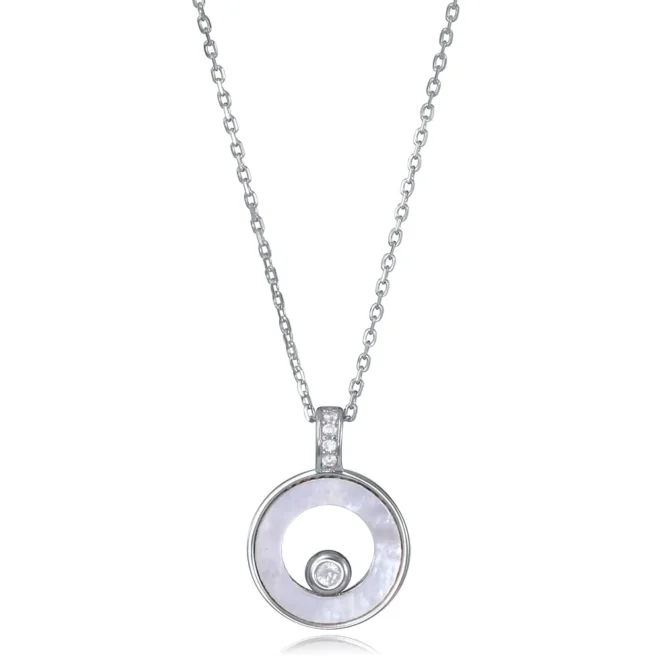 Collar Viceroy plata de primera ley baño de rodio colgante madreperla - 13276C000-90