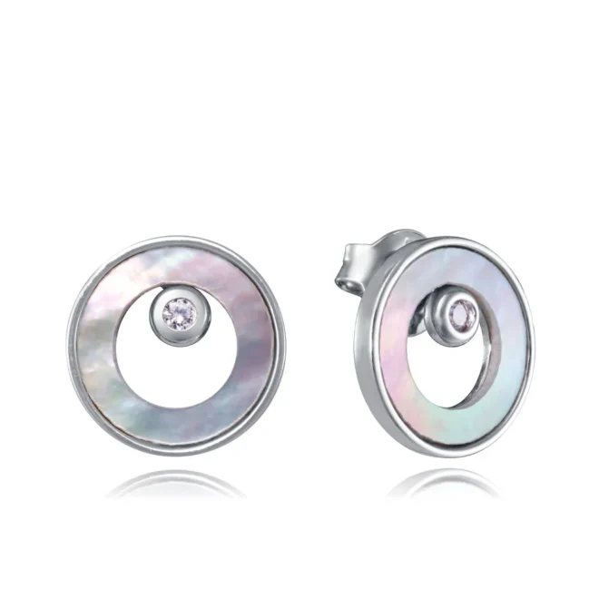 Pendientes Viceroy plata de primera ley baño de rodio madreperla - 13276E000-90