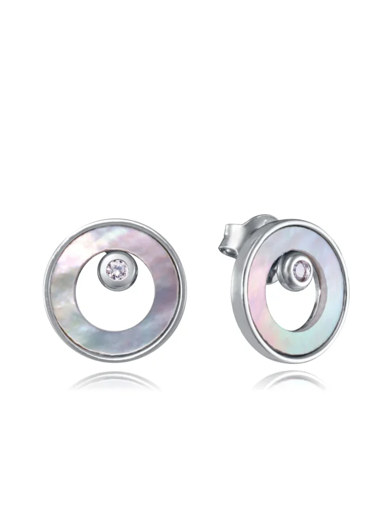 Pendientes Viceroy plata de primera ley baño de rodio madreperla - 13276E000-90