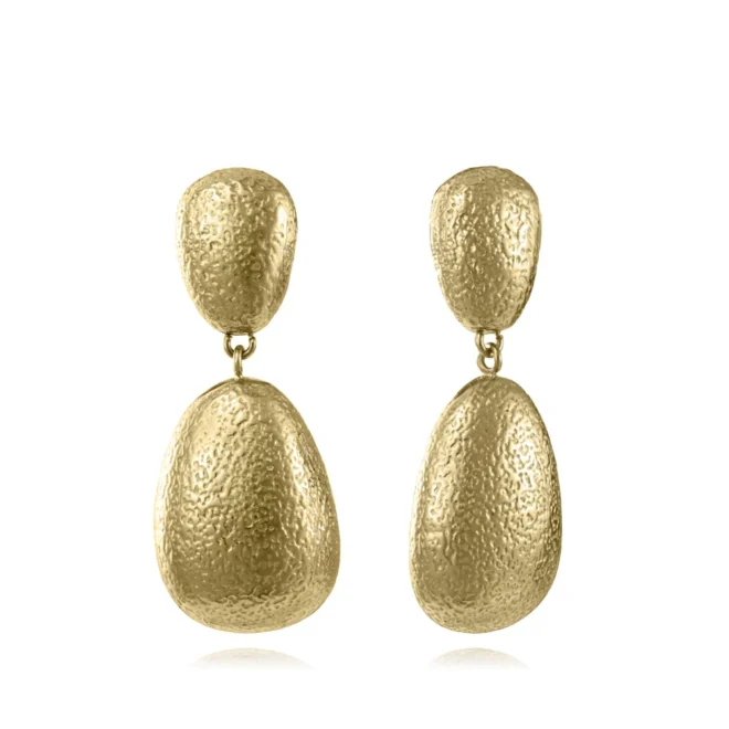 Pendientes Viceroy Laura Escanes con volumen dorado - 14459E01012