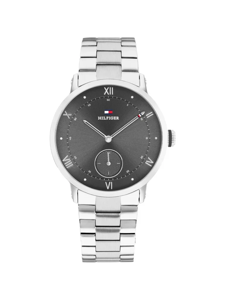 Reloj Tommy Hilfiger Oxford acero esfera gris brazalete de acero 38mm - 1710802