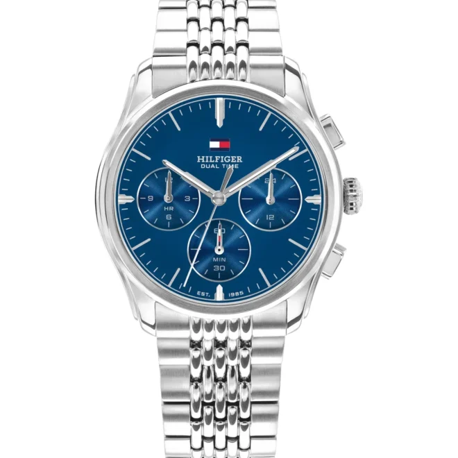 Reloj Tommy Hilfiger The Empire doble huso horario acero 38mm - 1710811