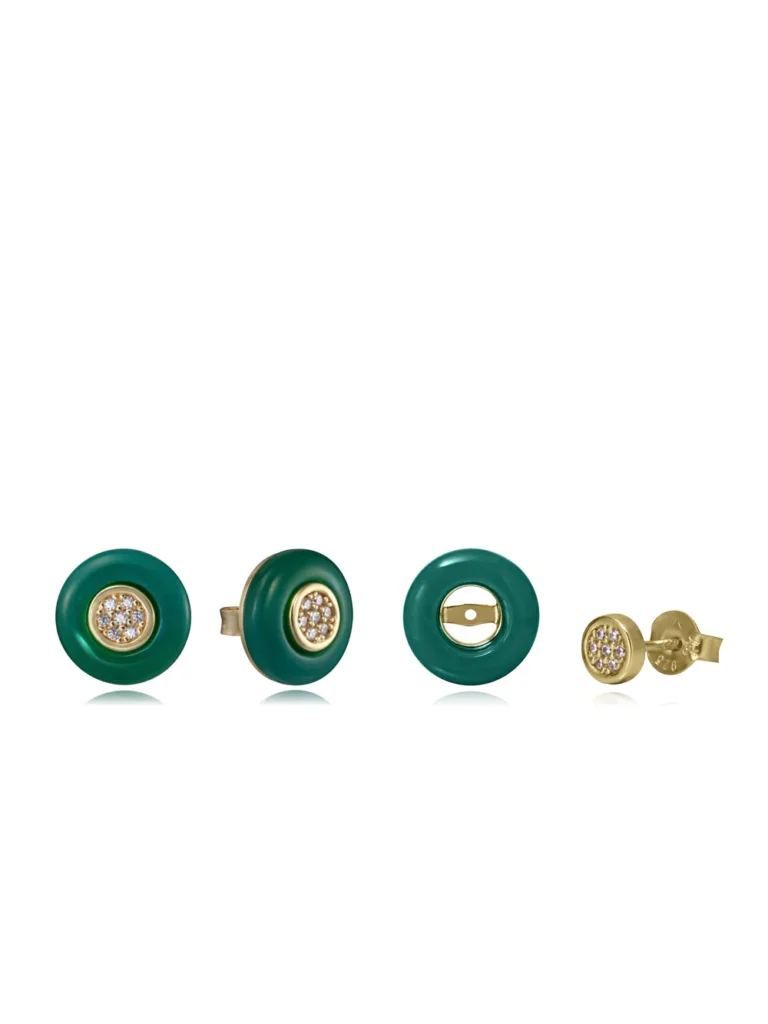 Pendientes Viceroy plata de primera ley baño de oro dos partes desmontables - 2380E100-42