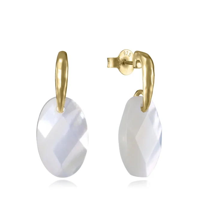 Pendientes Viceroy plata de primera ley baño de oro madreperla - 2389E100-60