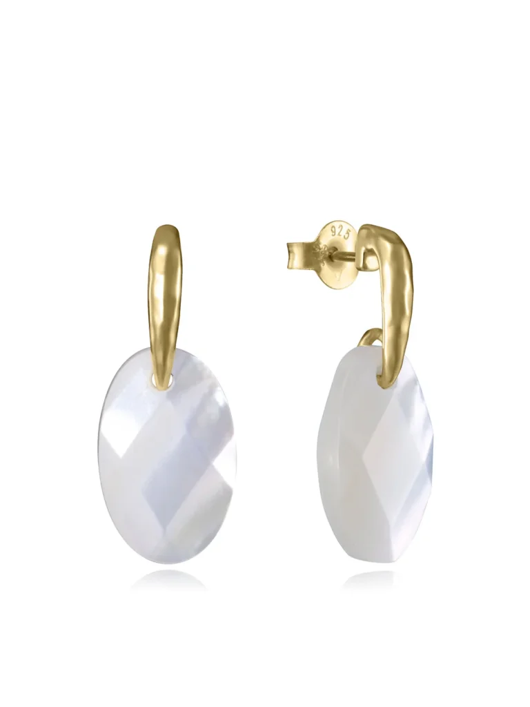 Pendientes Viceroy plata de primera ley baño de oro madreperla - 2389E100-60