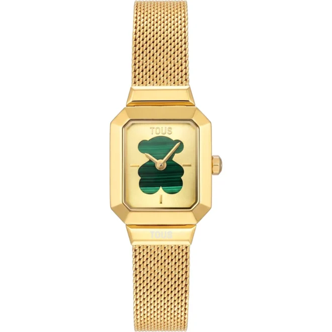 Reloj analógico TOUS Karat Reveal acero dorado y malaquita - 3000153400