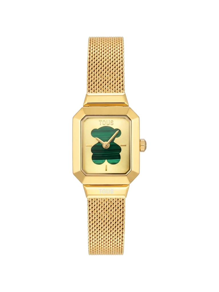Reloj analógico TOUS Karat Reveal acero dorado y malaquita - 3000153400