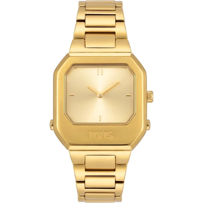 Reloj analógico/digital TOUS Lit espejo oso acero dorado - 3000153700