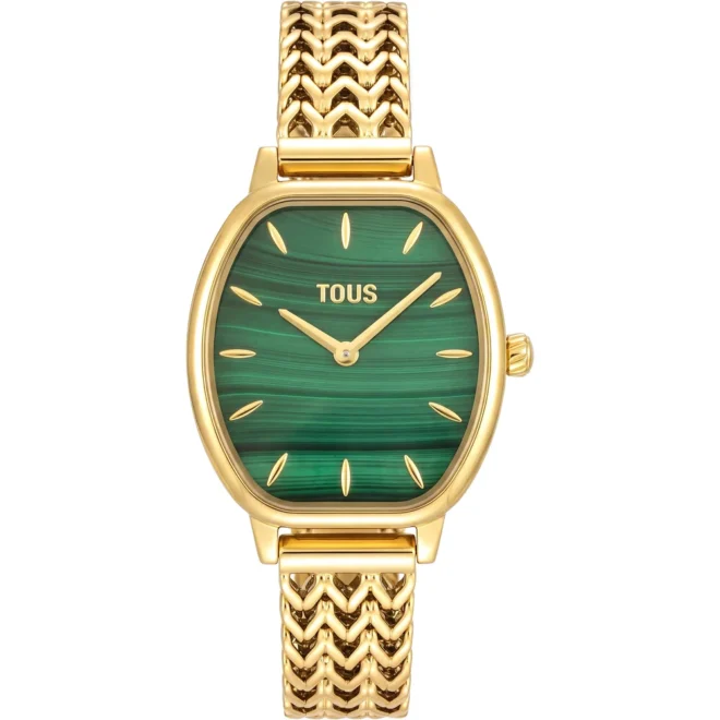 Reloj TOUS Osier acero dorado y malaquita - 3000154100