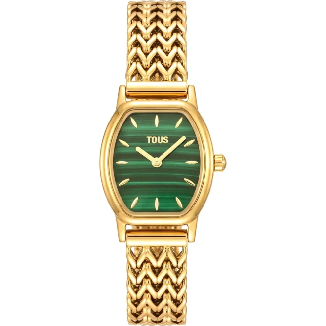 Reloj TOUS Osier Mini acero dorado y malaquita - 3000154400