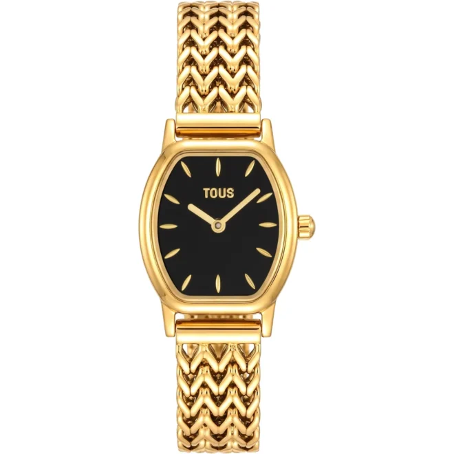 Reloj TOUS Osier Mini acero dorado y ónix - 3000154500