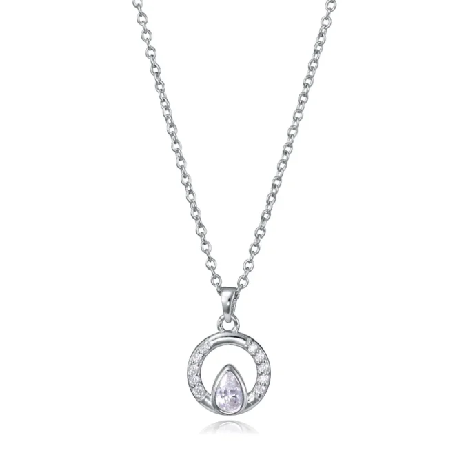 Collar Viceroy plata de primera ley baño de rodio circonitas - 9173C000-30