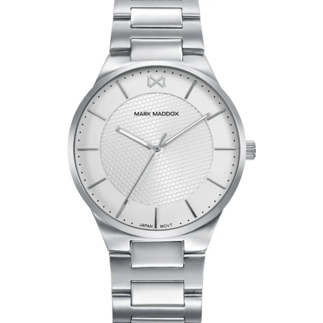Reloj Mark Maddox hombre acero esfera blanca 40mm - HM1028-07
