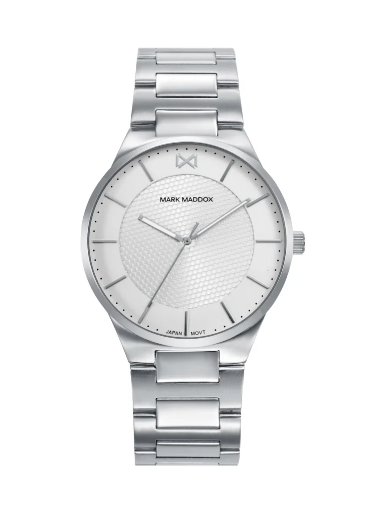 Reloj Mark Maddox hombre acero esfera blanca 40mm - HM1028-07