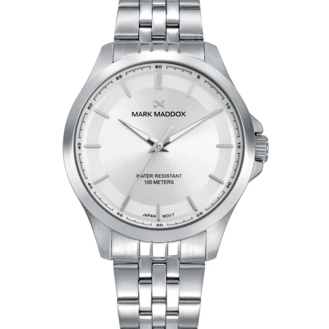 Reloj Mark Maddox hombre acero esfera blanca 41mm - HM1031-07