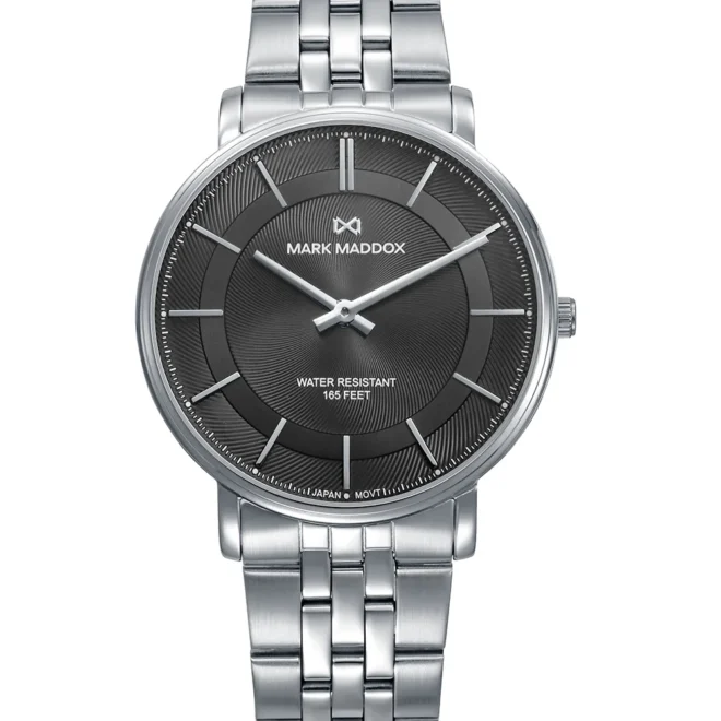 Reloj Mark Maddox hombre acero esfera negra 40mm - HM1041-57