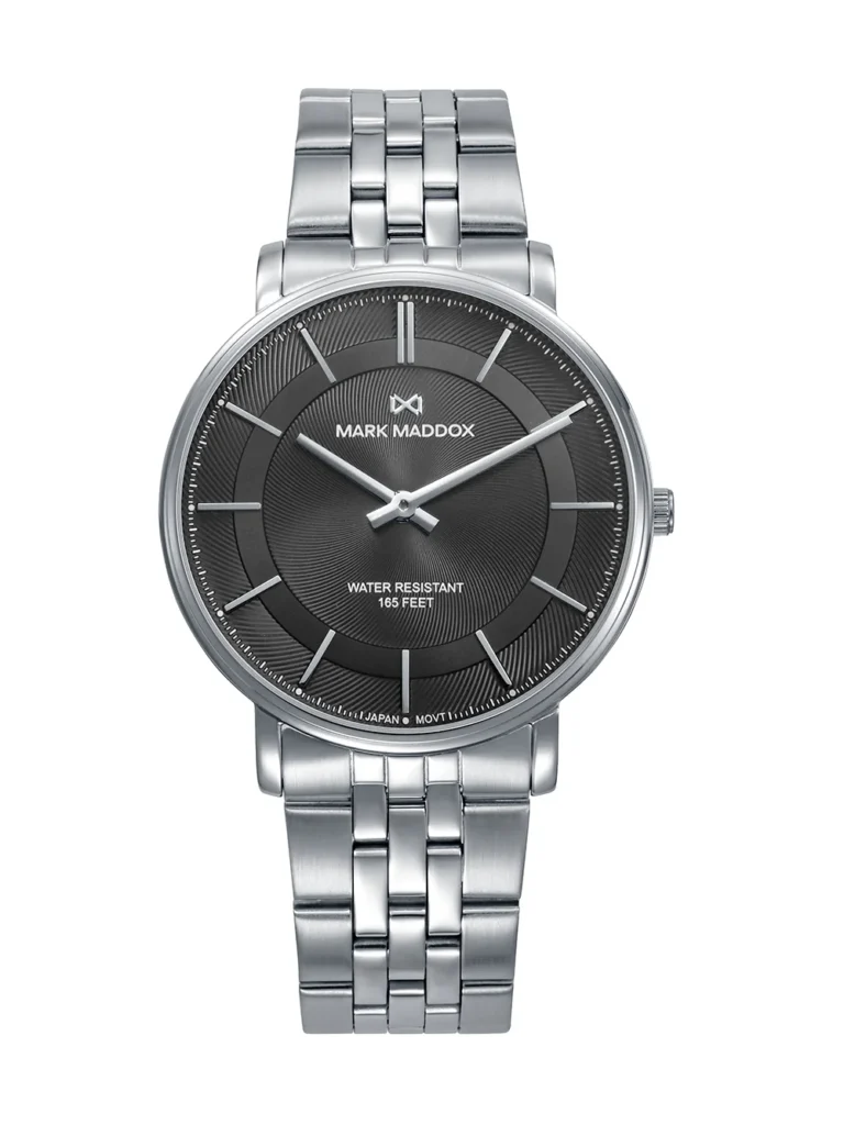 Reloj Mark Maddox hombre acero esfera negra 40mm - HM1041-57