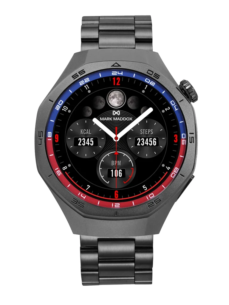Smartwatch Mark Maddox Smart Now hombre brazalete acero IP negro 47mm - HS2009-50