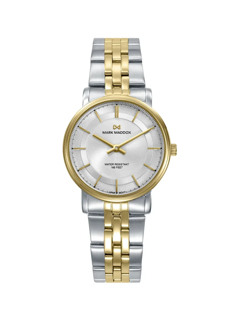 Reloj Mark Maddox mujer acero bitono IP dorado esfera plata 31mm - MM1042-87