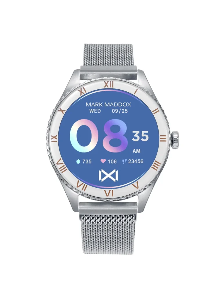 Smartwatch Mark Maddox Smart Now mujer malla milanesa plateado 39,8mm - MS2001-10