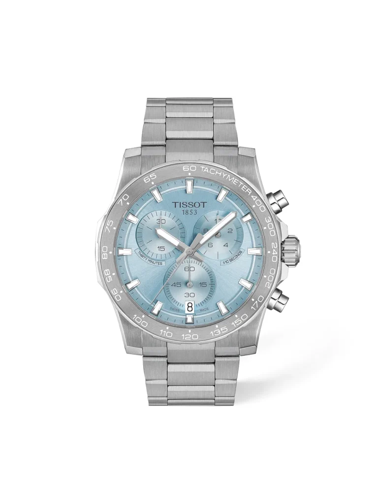 Reloj Tissot Supersport Chrono 42mm esfera azul hielo - T1254171135100