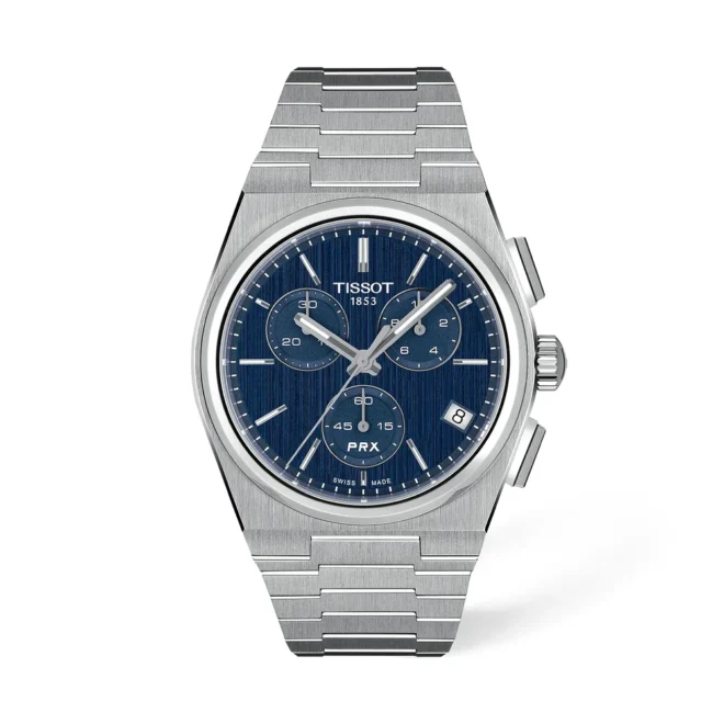 Reloj Tissot PRX Chrono 41mm esfera azul - T1374171104100
